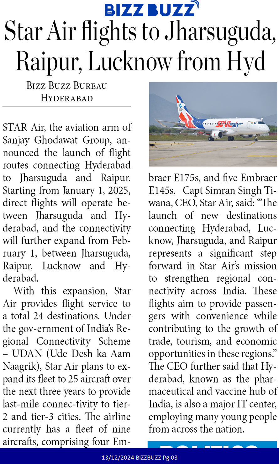 Starair News Article